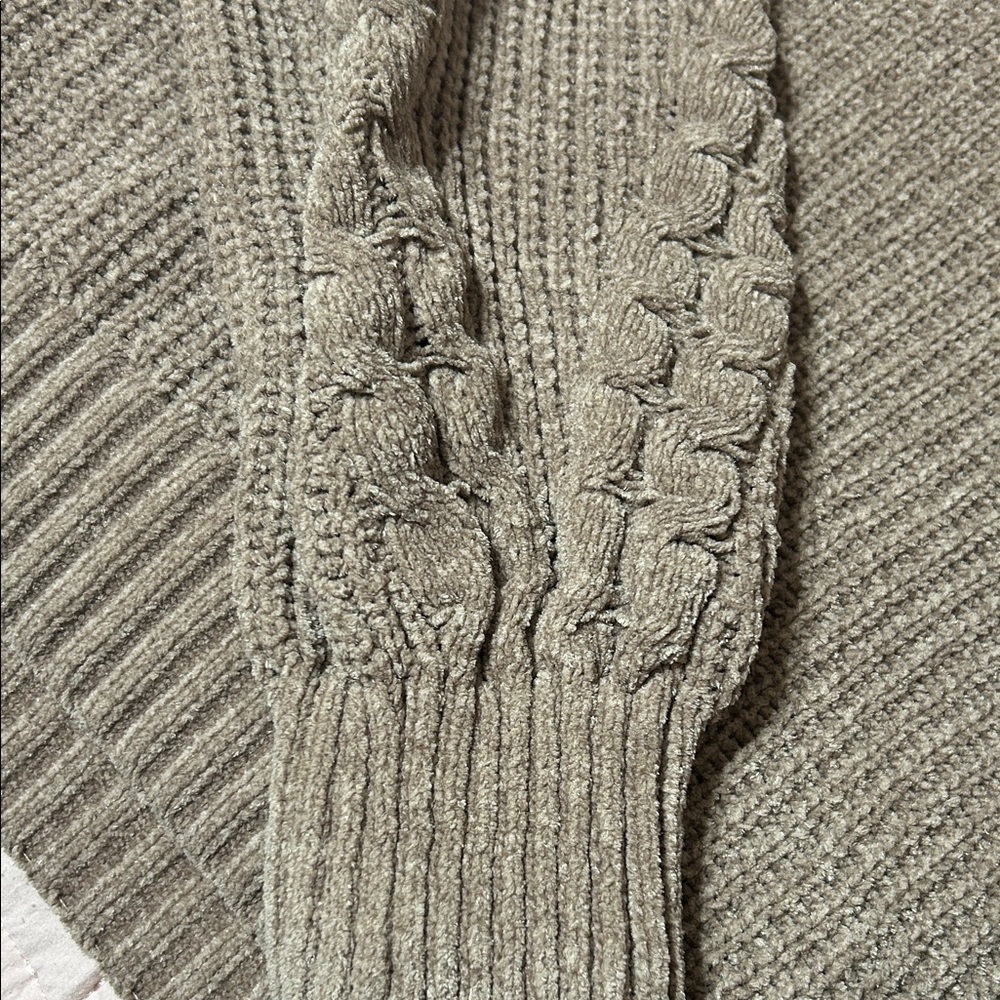 Pink Rose Brown Cable Knit Sweater - Picture 2 of 2